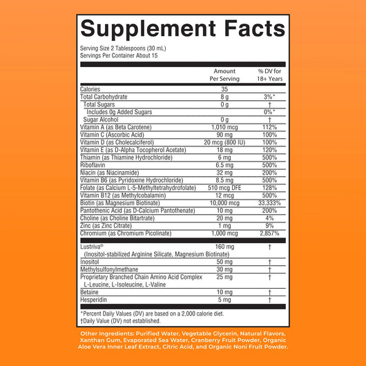 Liquid Morning Multivitamin + Hair Growth